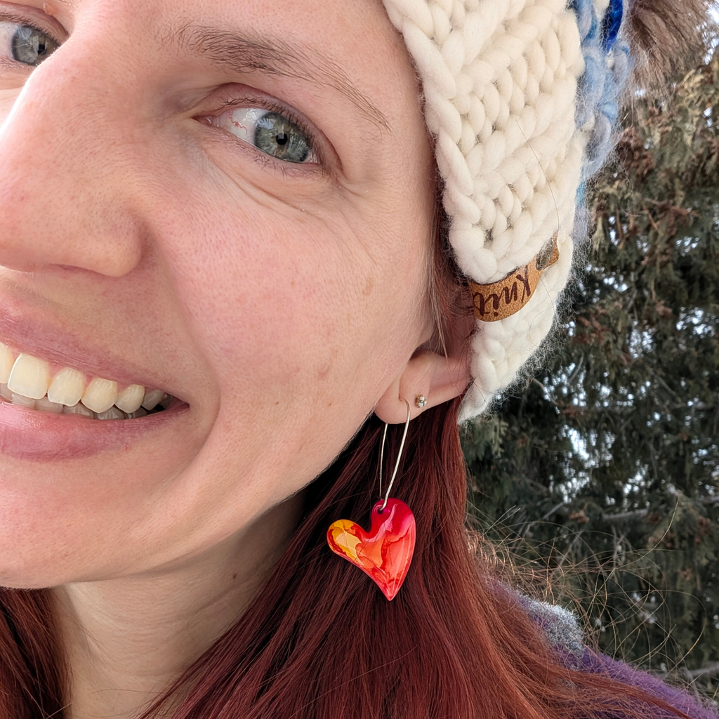 Fun-Loving Bleeding Heart Earrings