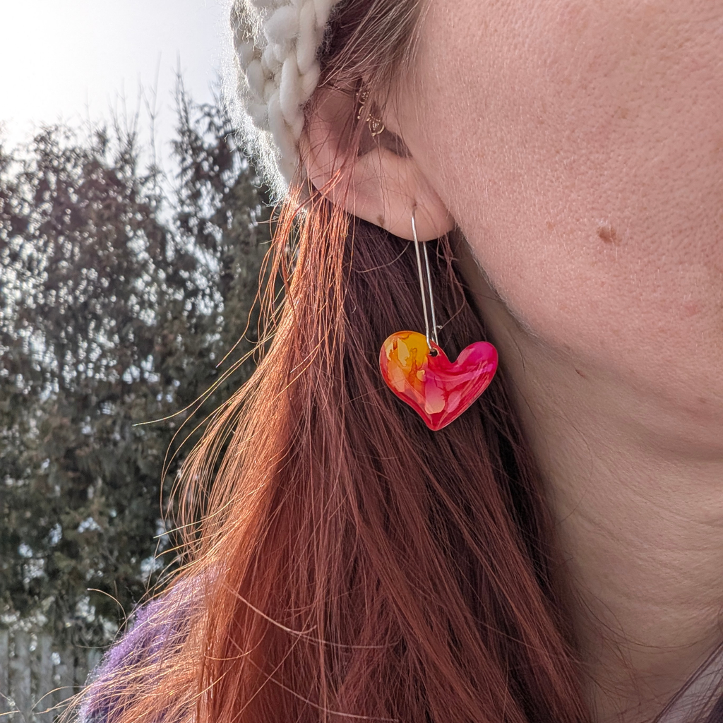 Fun-Loving Bleeding Heart Earrings