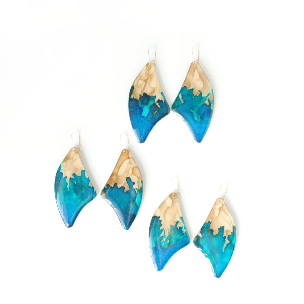 Flowing Carefree Baobab Earrings