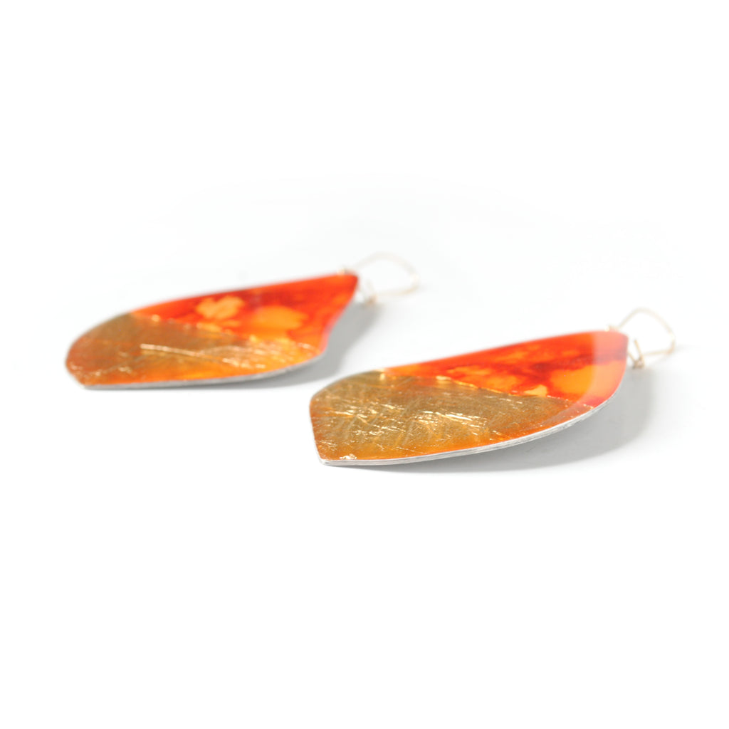 Autumn Glow Maple Earrings