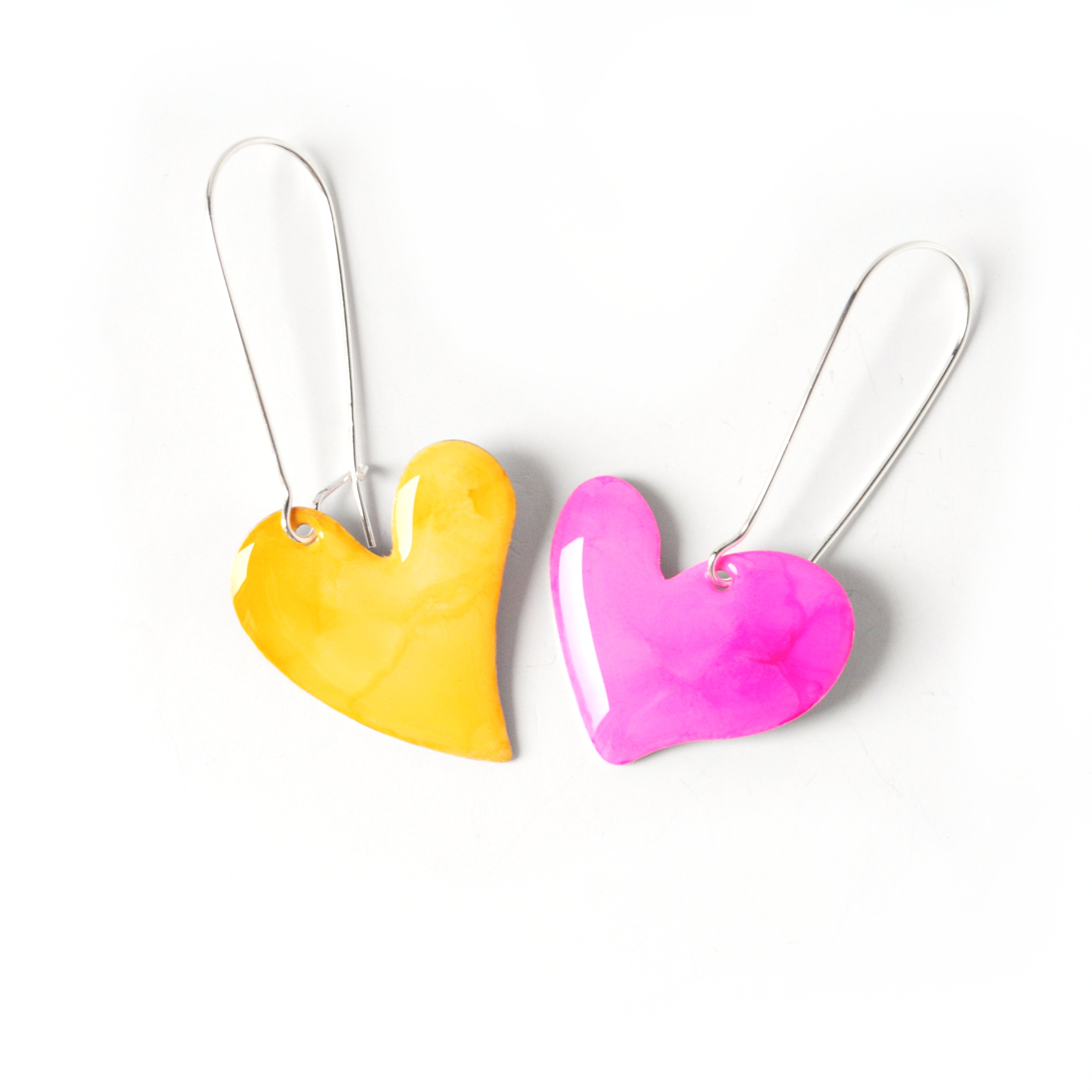 Cotton Candy Bleeding Heart Earrings