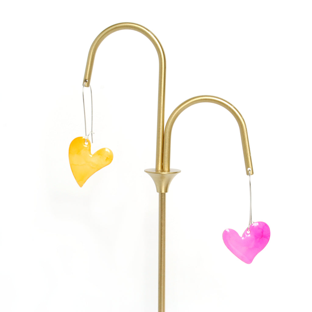 Cotton Candy Bleeding Heart Earrings