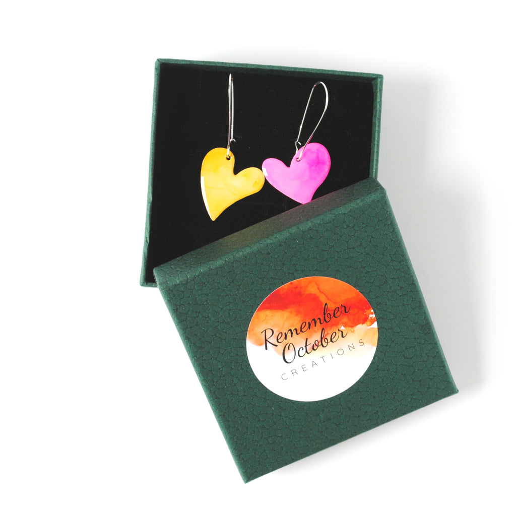 Cotton Candy Bleeding Heart Earrings