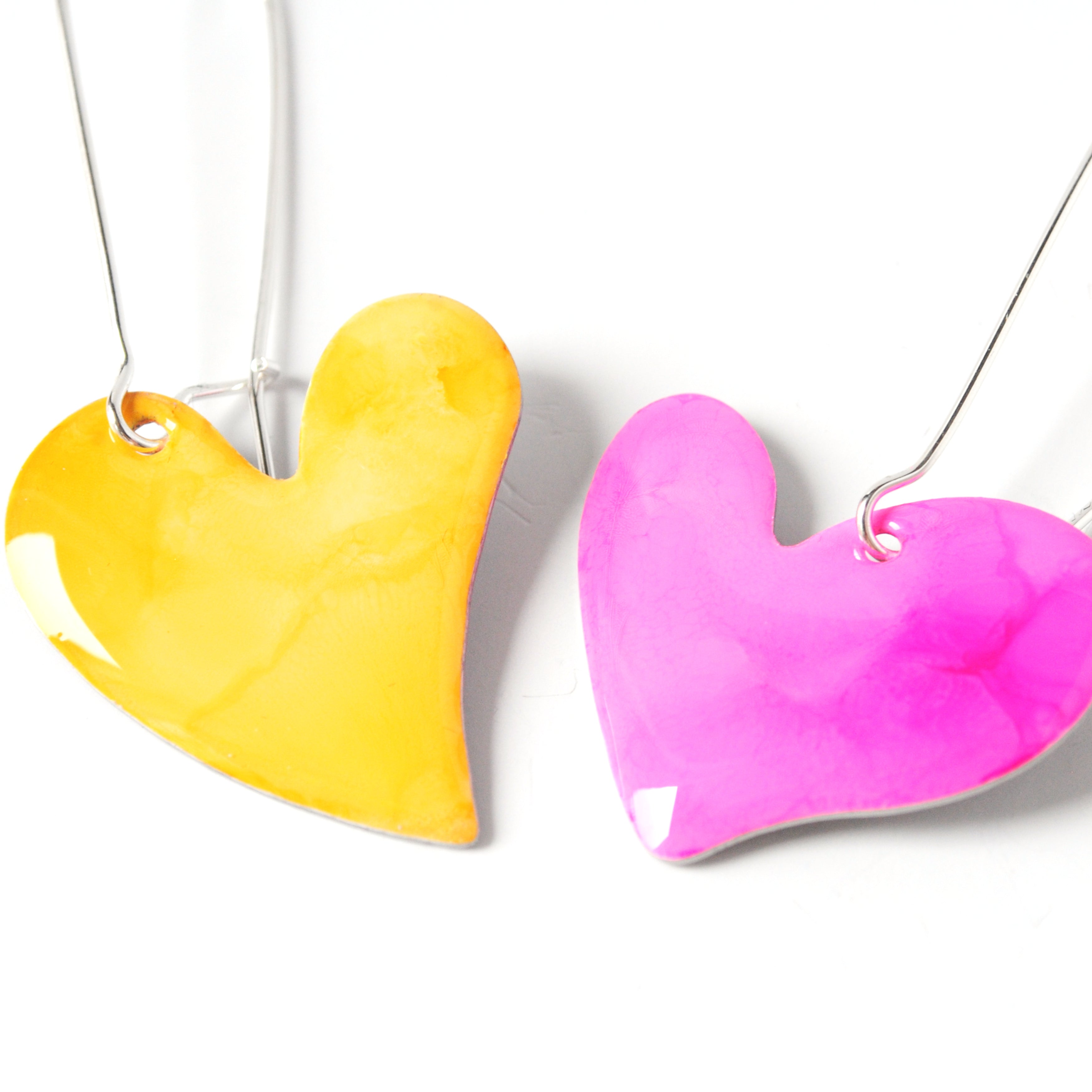 Cotton Candy Bleeding Heart Earrings