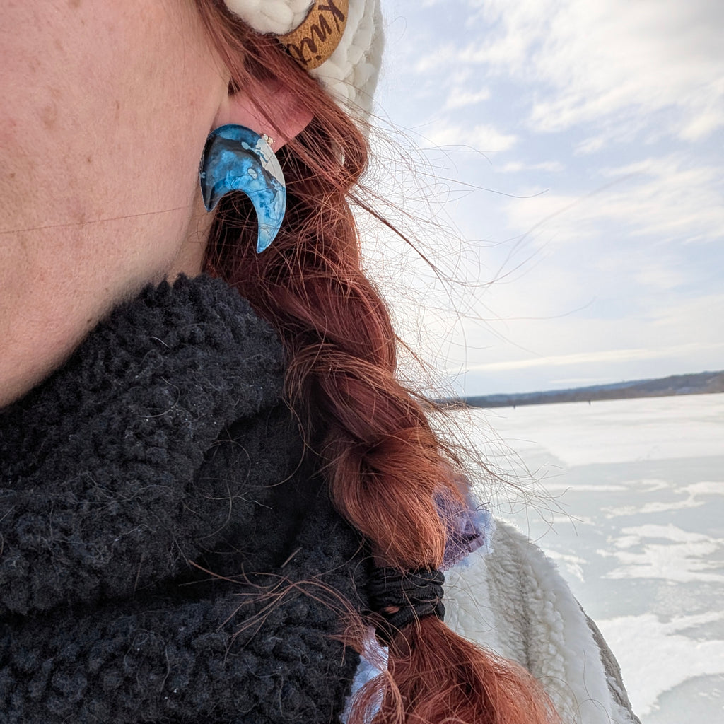 Luminous Thistle Studs