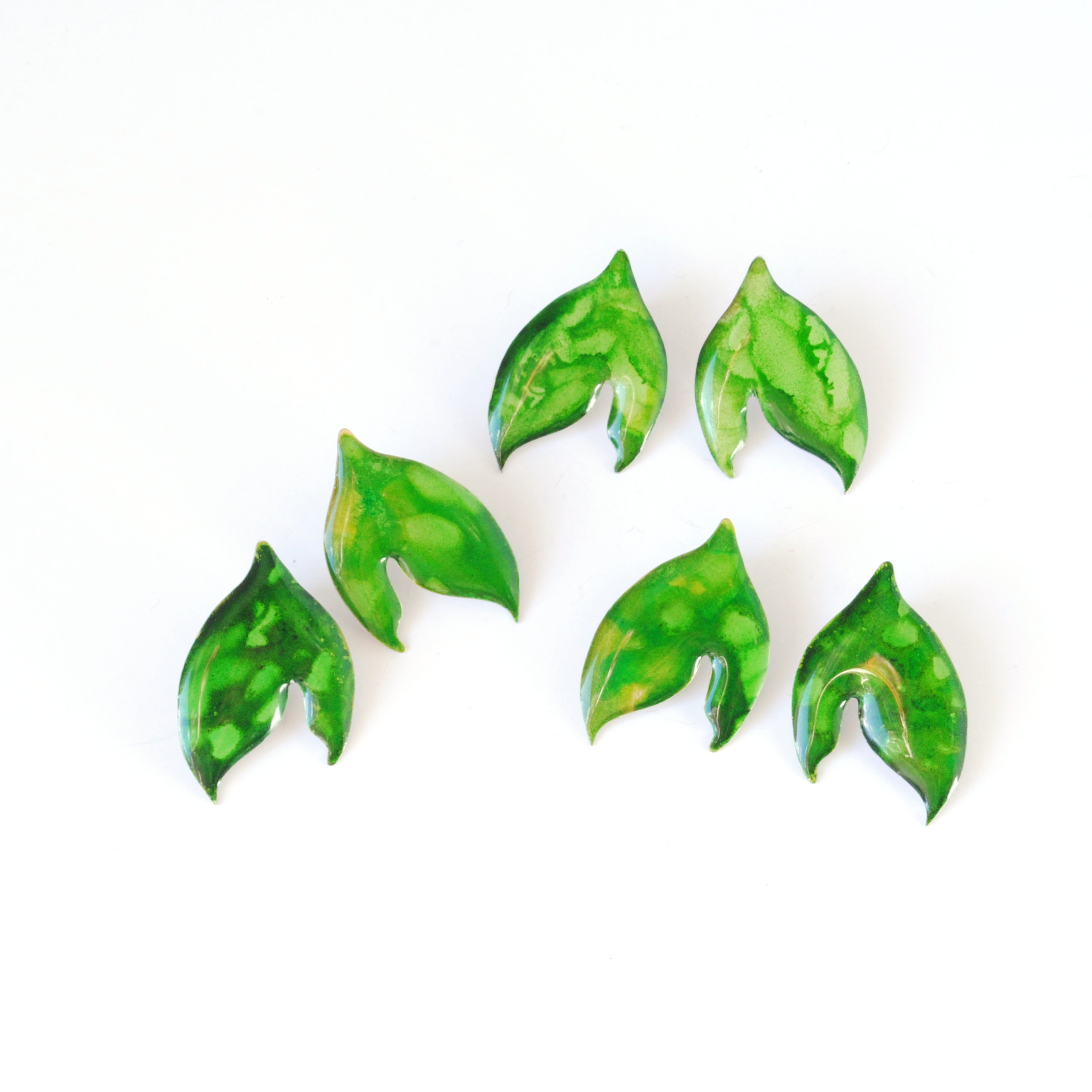 Emerald Glow Blossom Studs