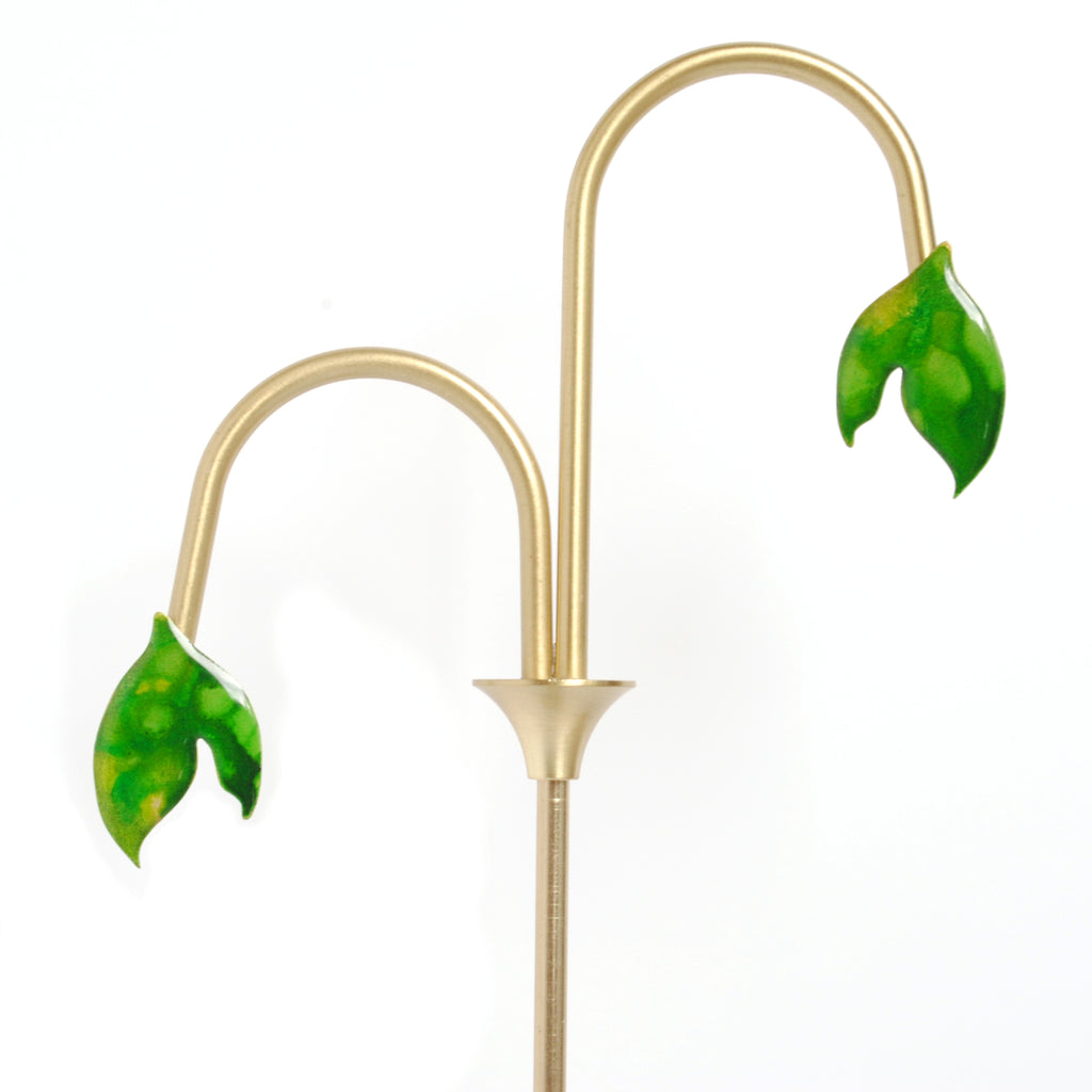 Emerald Glow Blossom Studs