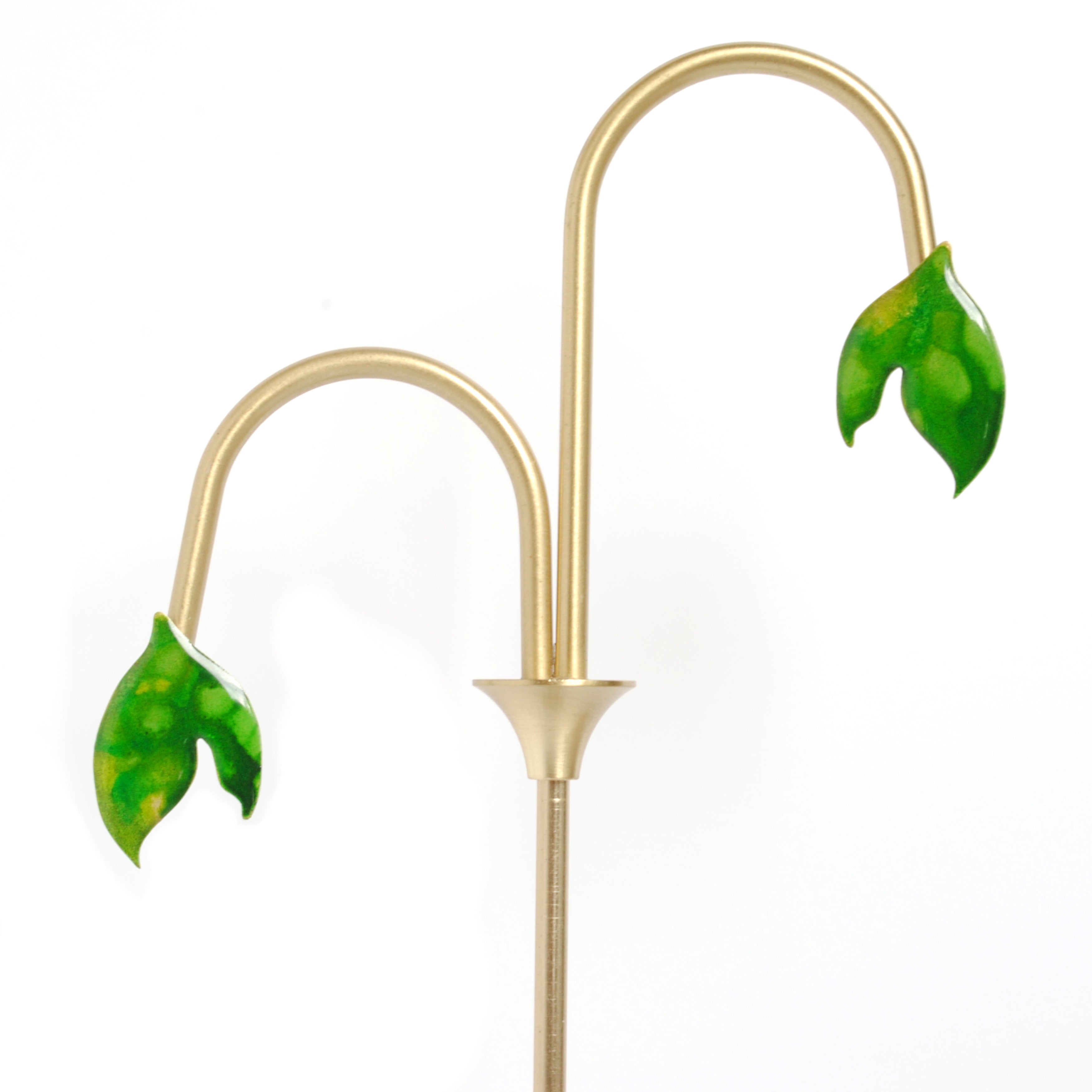 Emerald Glow Blossom Studs