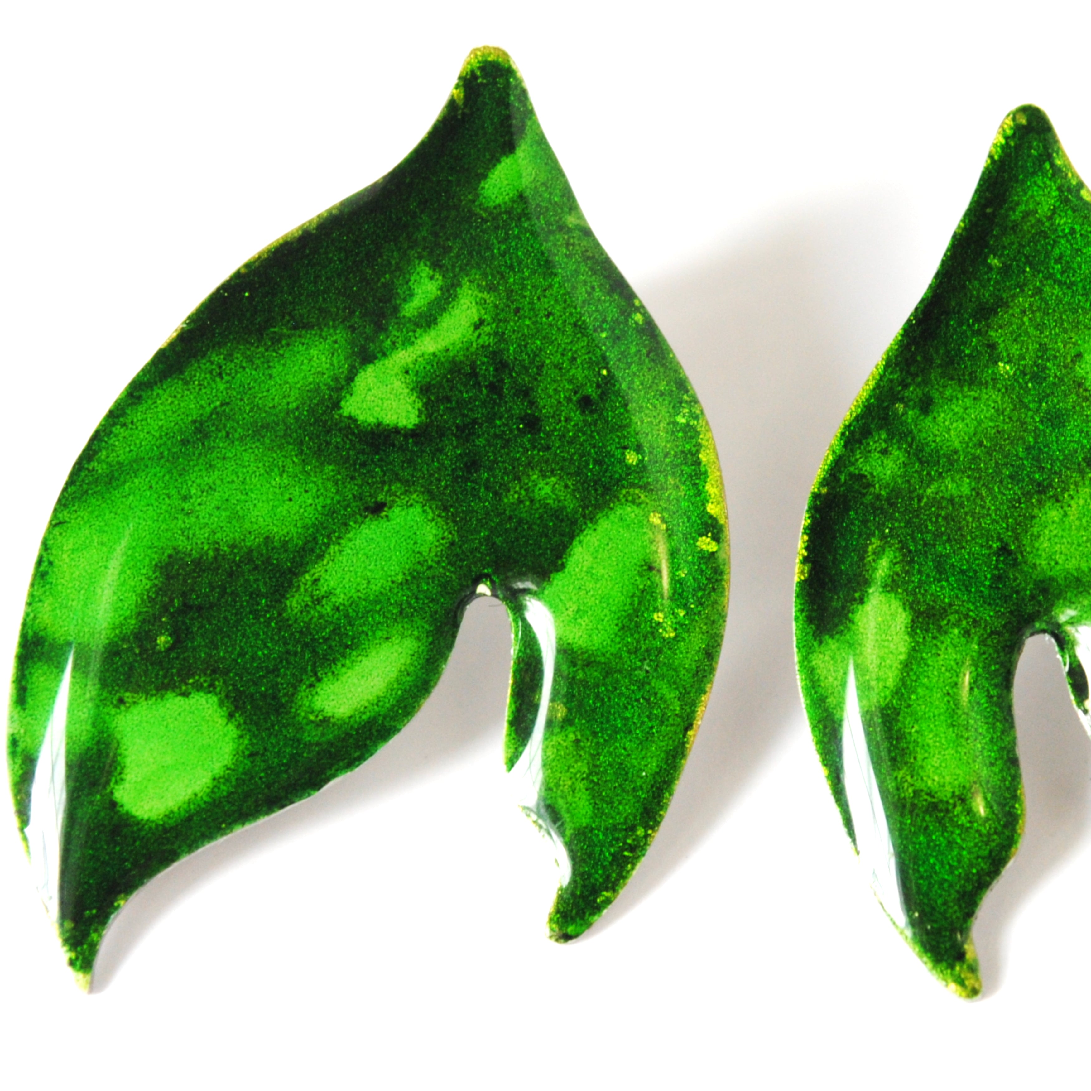 Emerald Glow Blossom Studs