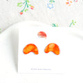 Shimmering Orange Honeysuckle Studs