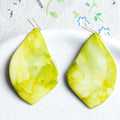 Lime Cream Maple Earrings