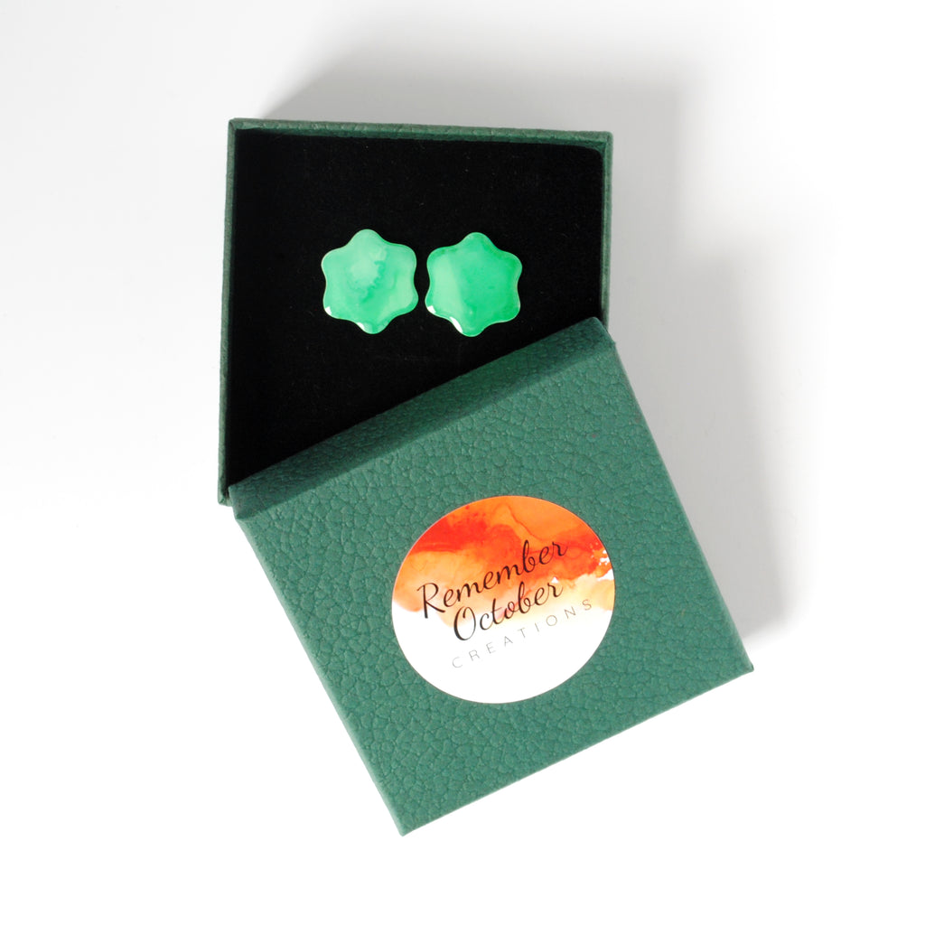 Minted Love Forget-Me-Not Studs