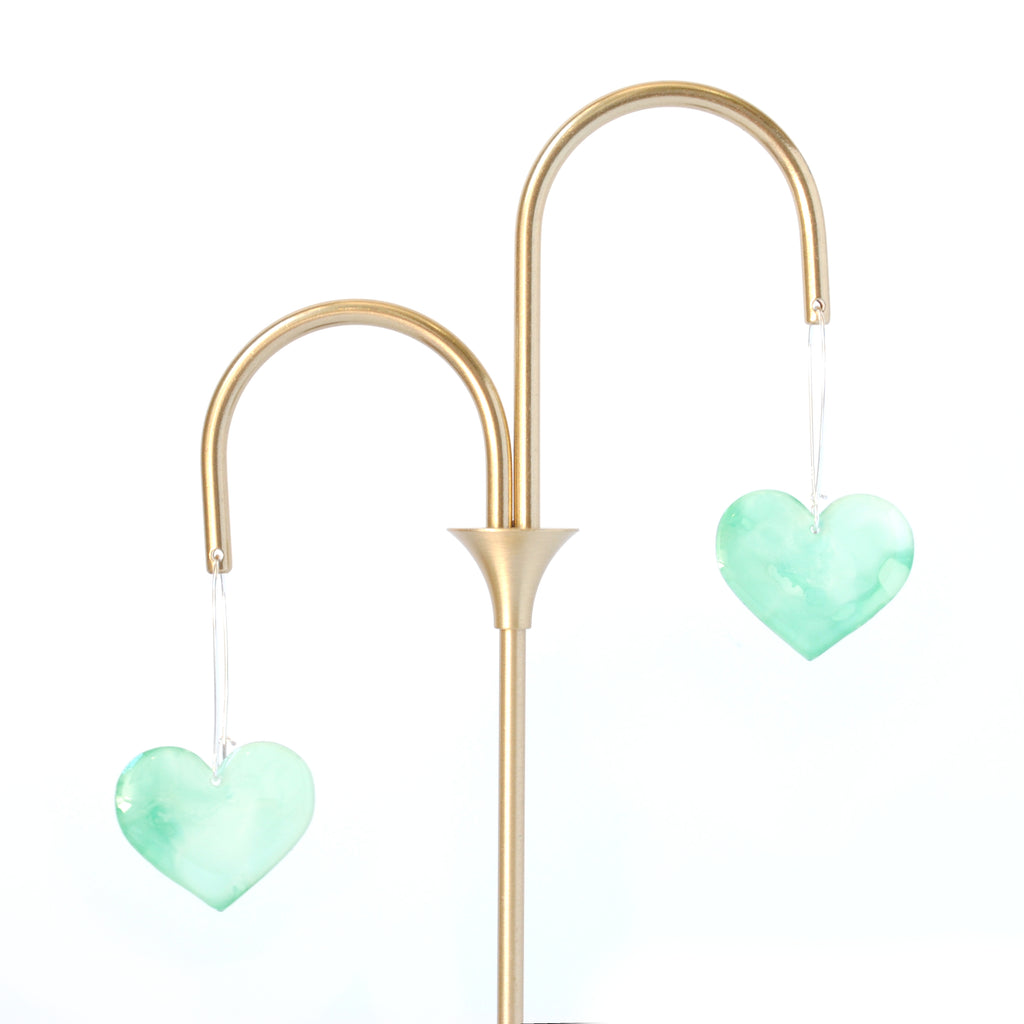 Minted Love Rosy Heart Earrings