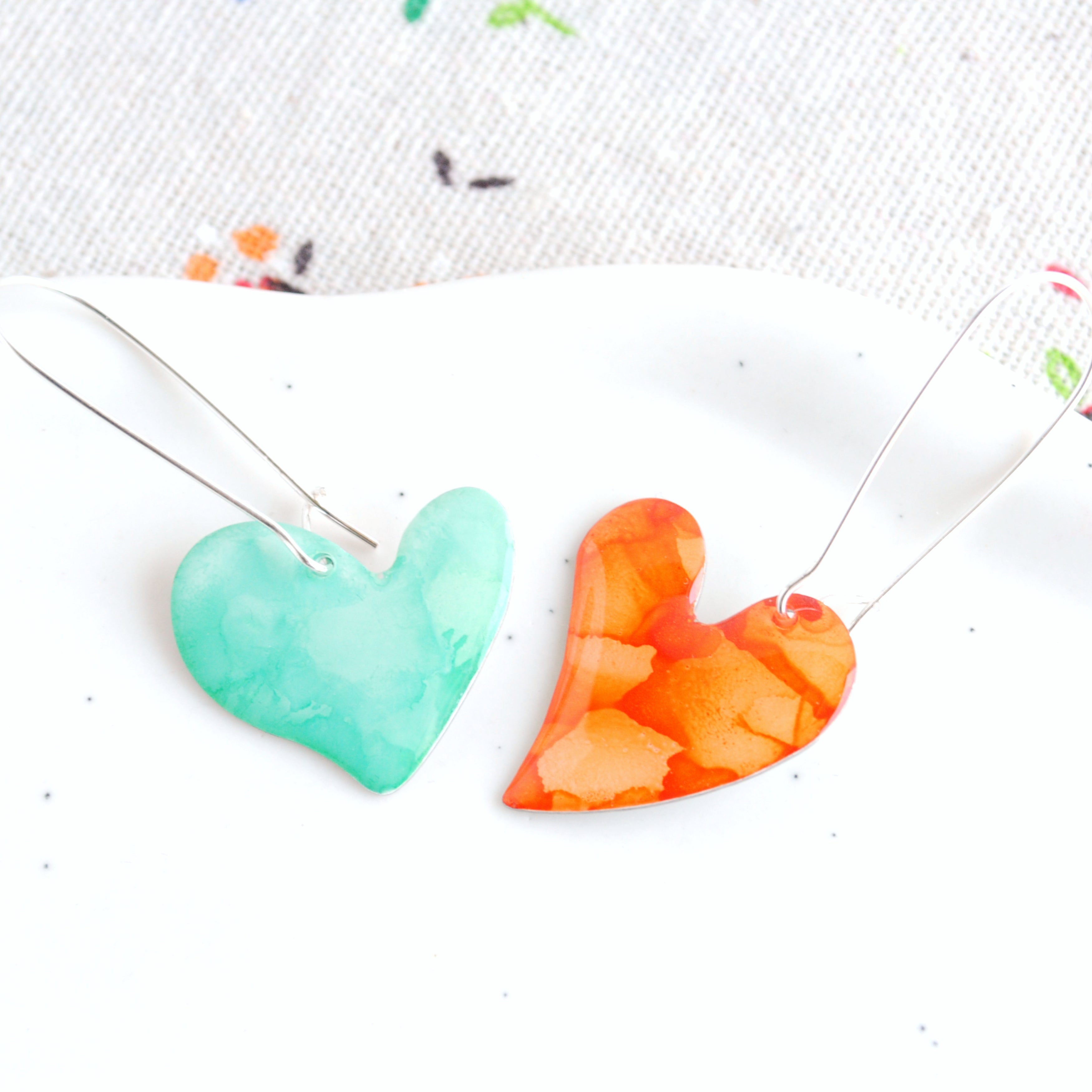 Mismatched Mint & Orange Bleeding Heart
