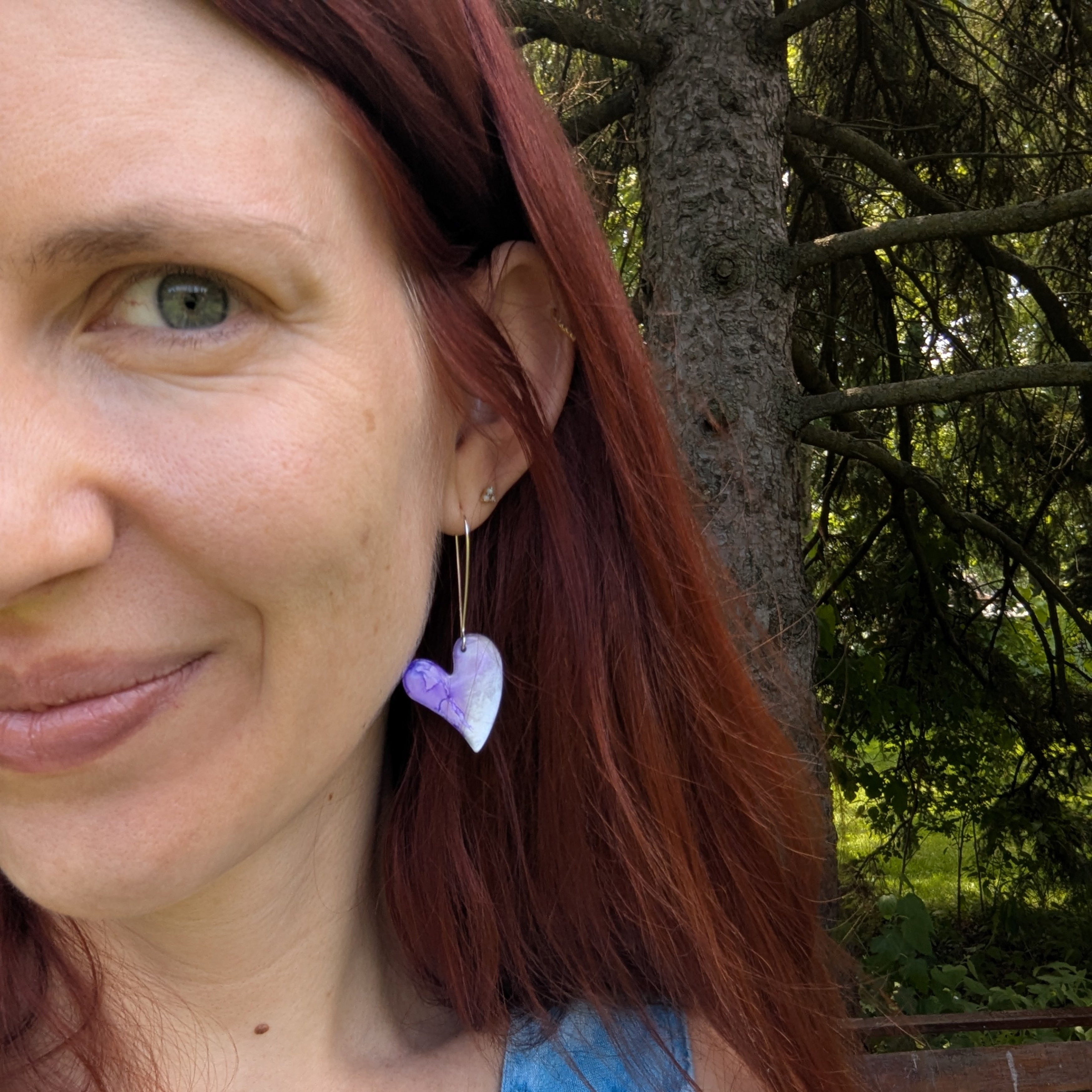 Dreamy Twilight Bleeding Heart Earrings