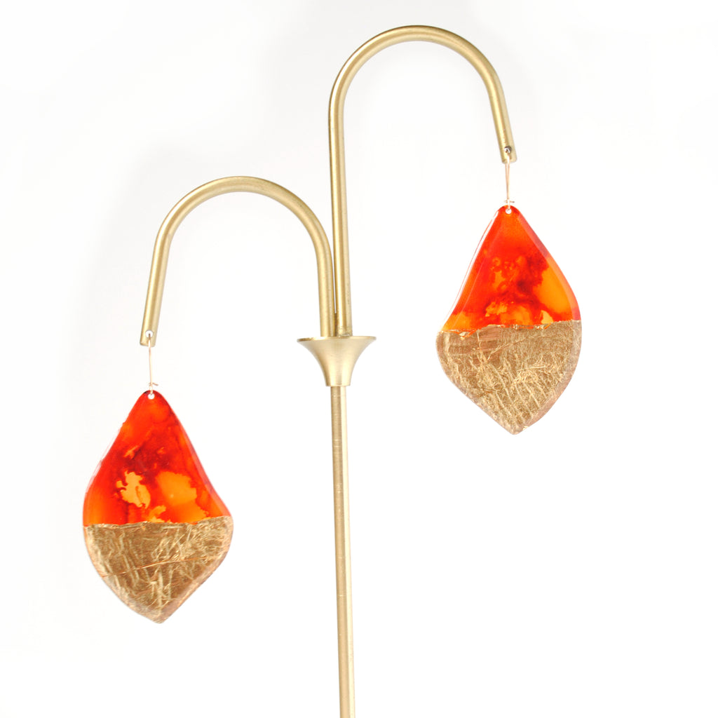 Autumn Glow Maple Earrings