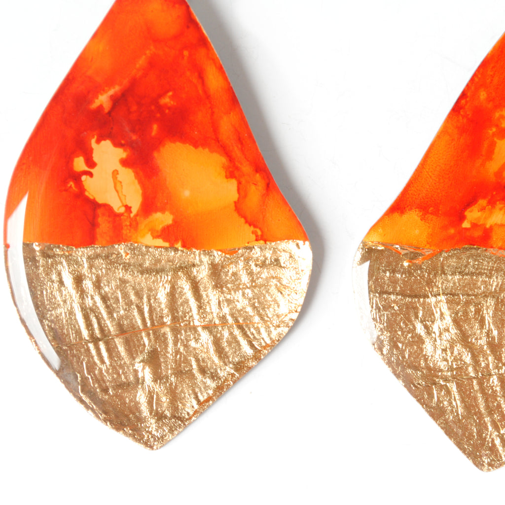 Autumn Glow Maple Earrings