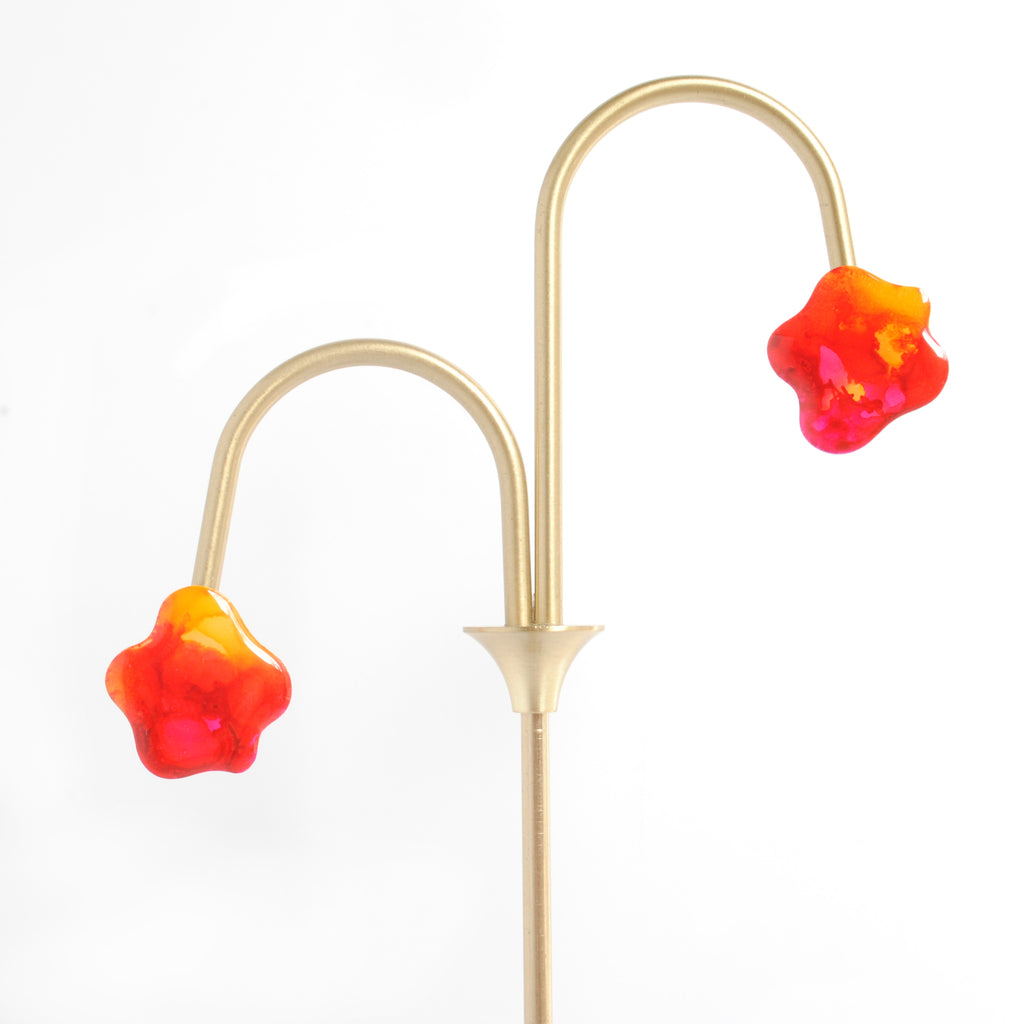 Fun-Loving Painted Daisy Studs