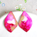 Pink & Gold Maple Earrings