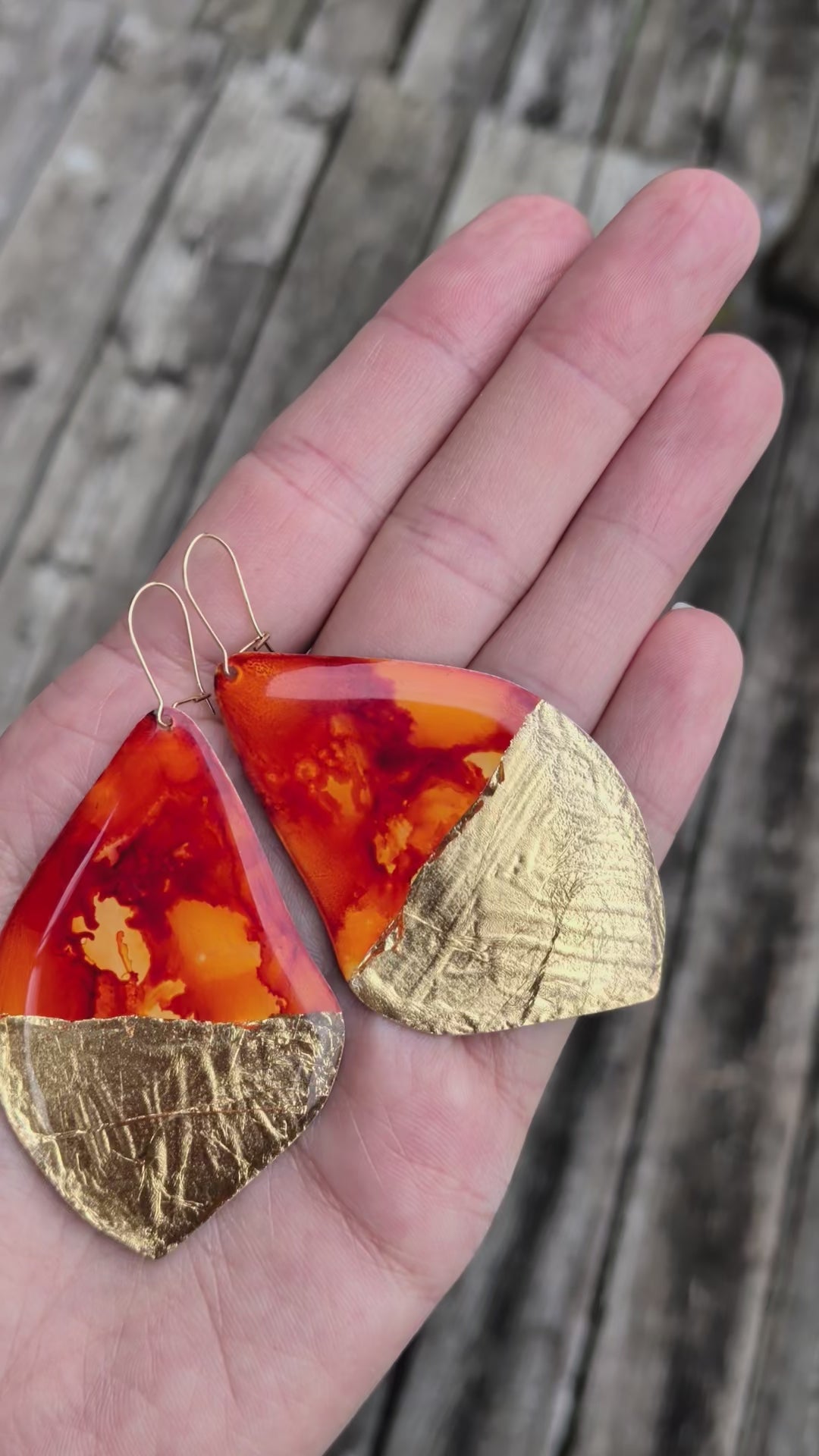 Autumn Glow Maple Earrings