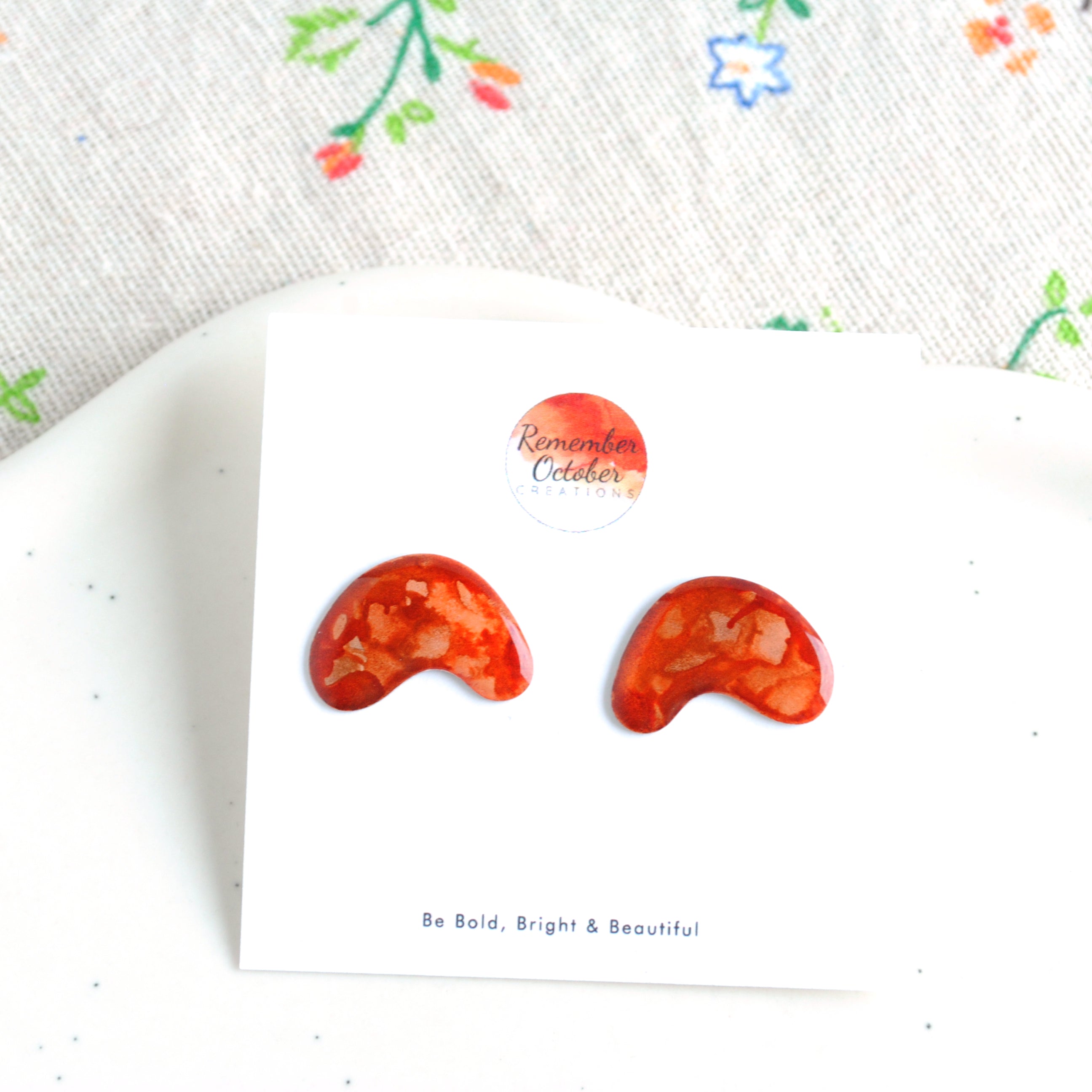 Cozy Pumpkin Spice Honeysuckle Studs