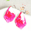 Shimmering Pink Willow Earrings