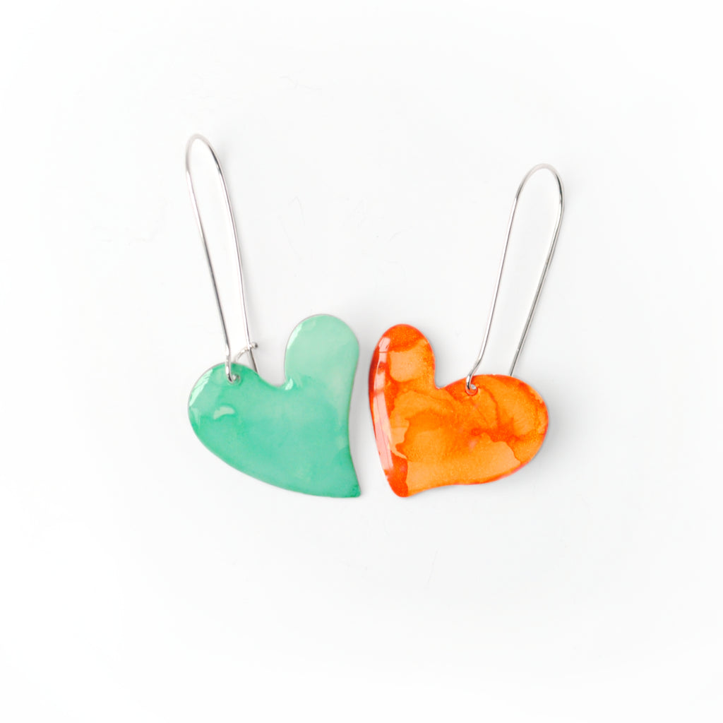 Dancing Showgirl Bleeding Heart Earrings