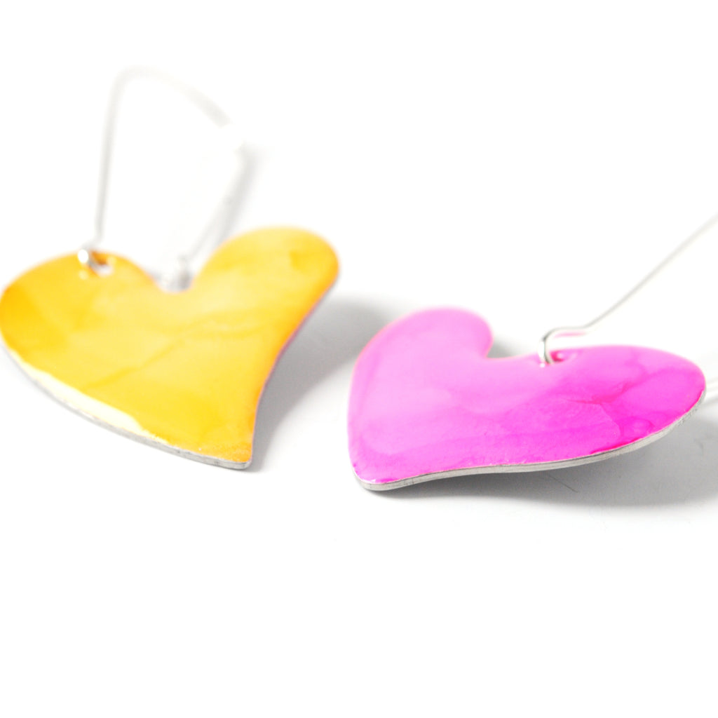 Cotton Candy Bleeding Heart Earrings