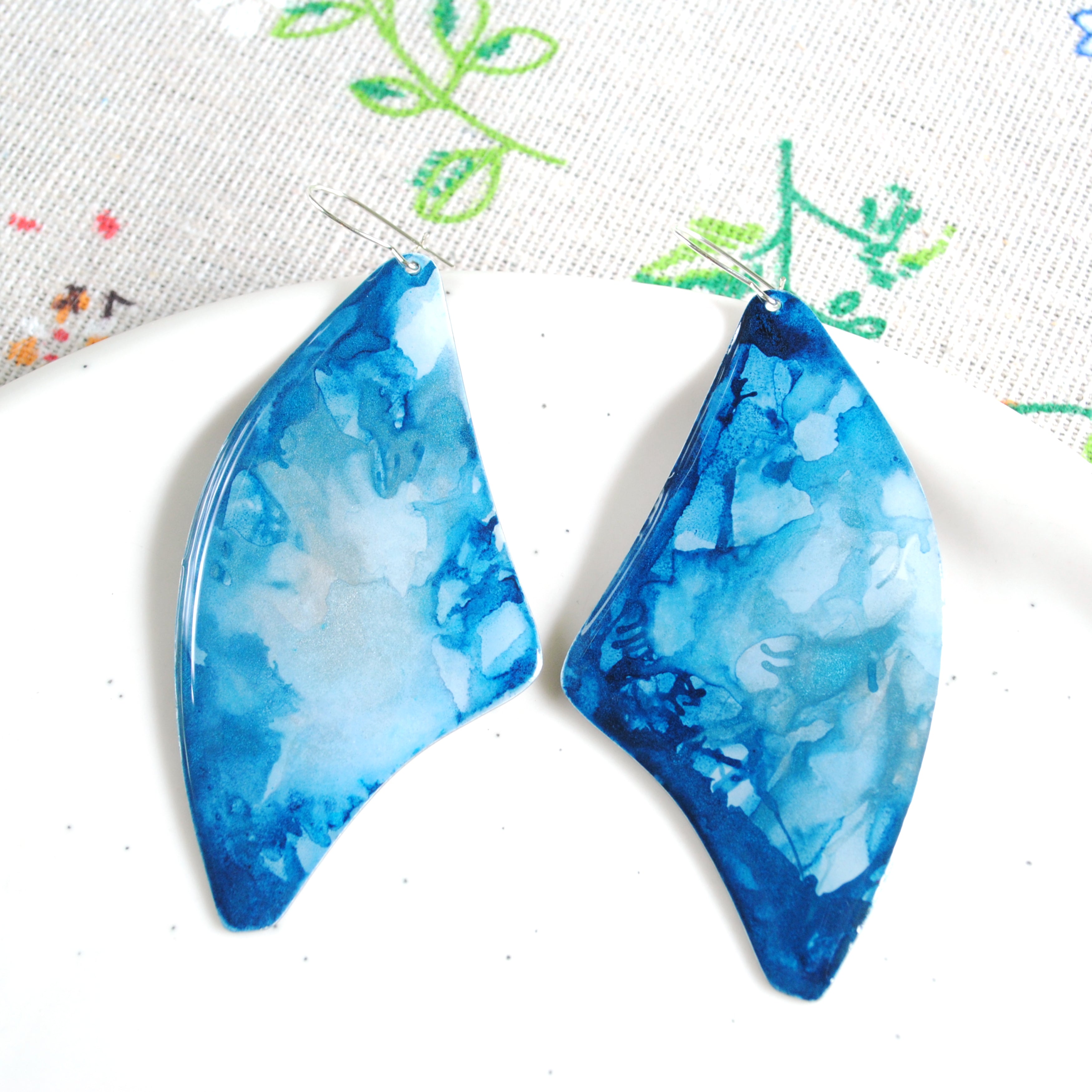 Winter Lake Baobab Earrings