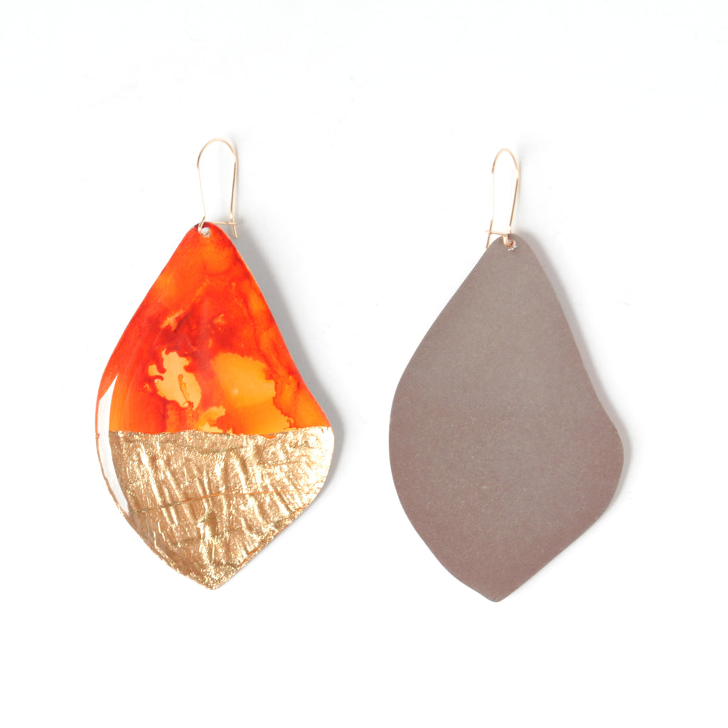 Autumn Glow Maple Earrings