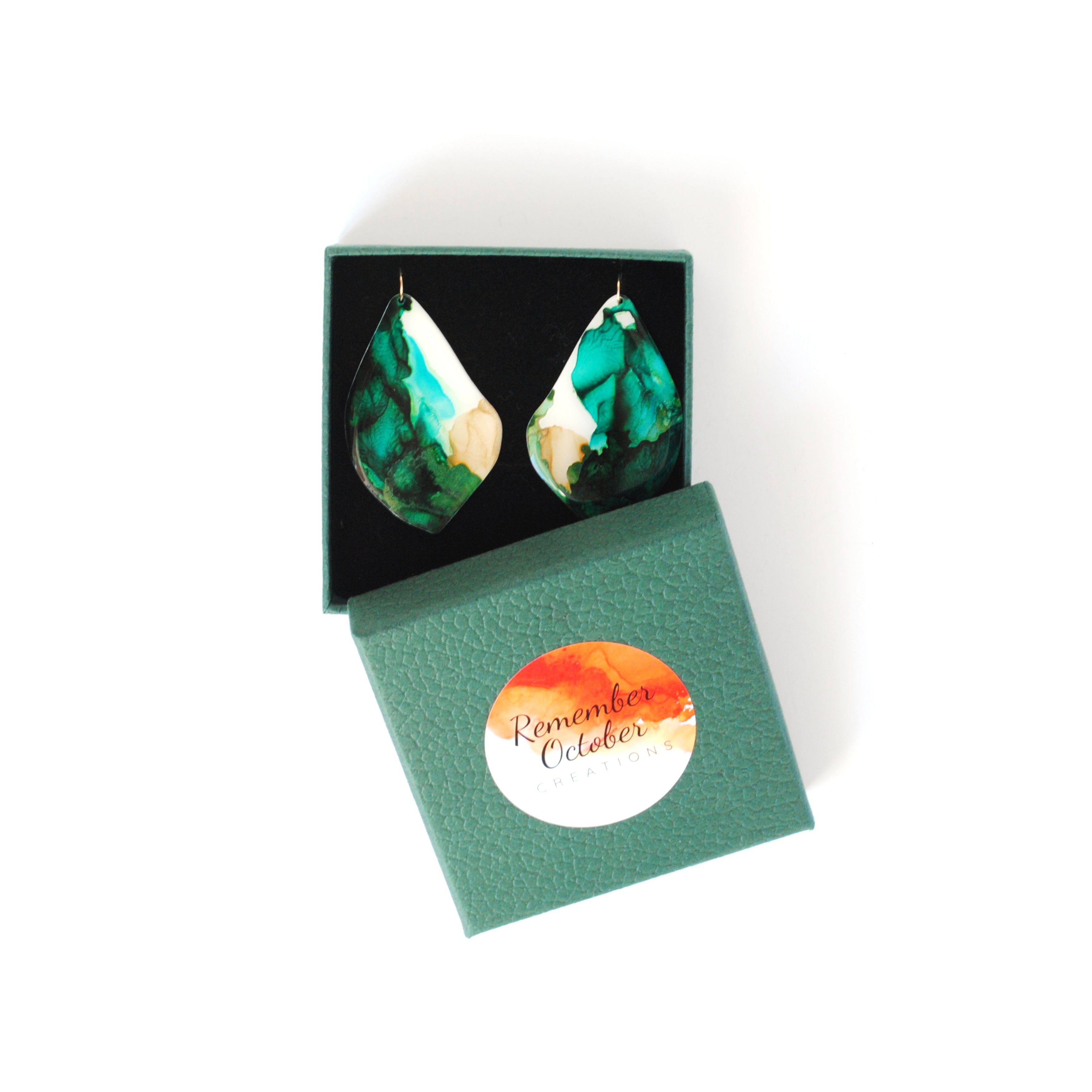 Tidal Glow Maple Earrings
