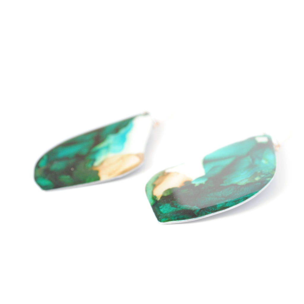 Tidal Glow Maple Earrings