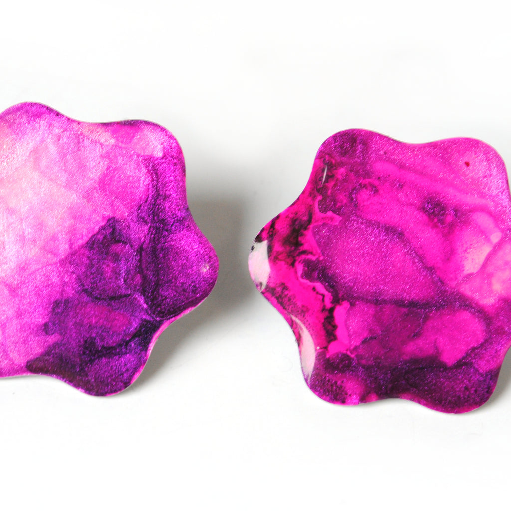 Velvet Shimmer Forget-Me-Not Studs