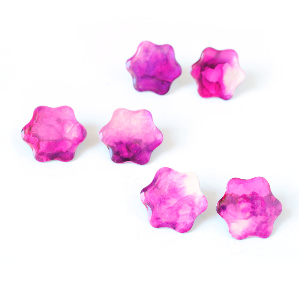 Velvet Shimmer Forget-Me-Not Studs